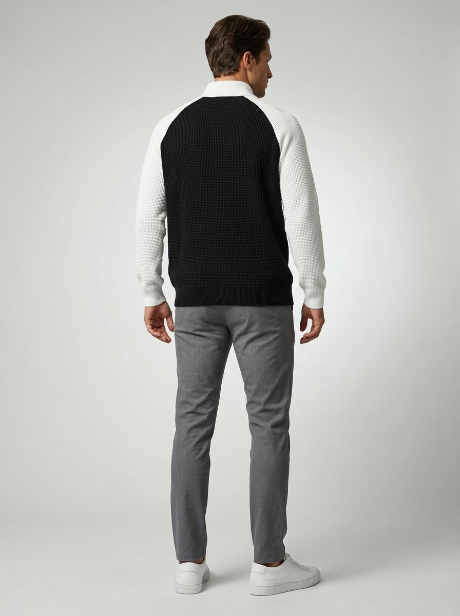 The Barnsdale Waffle Half Zip