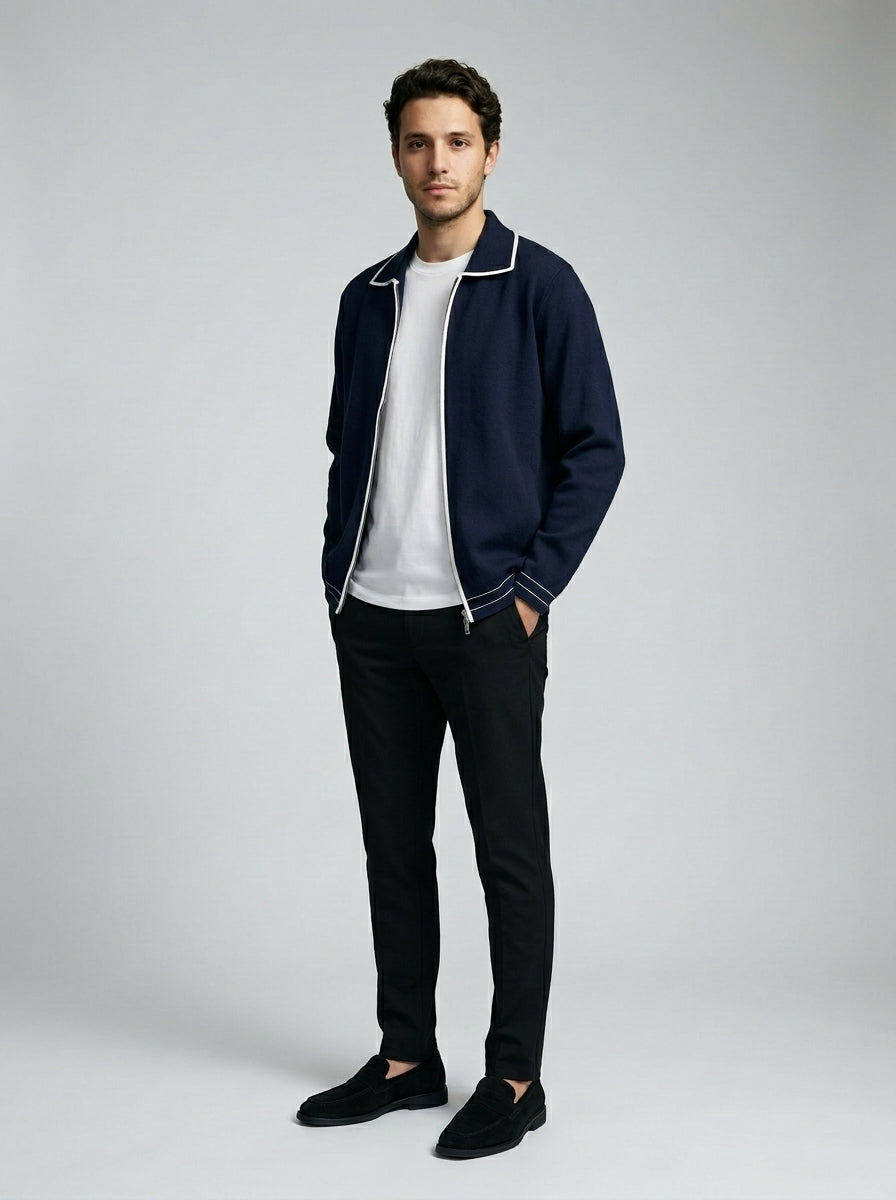 The Calderton Contrast Zip