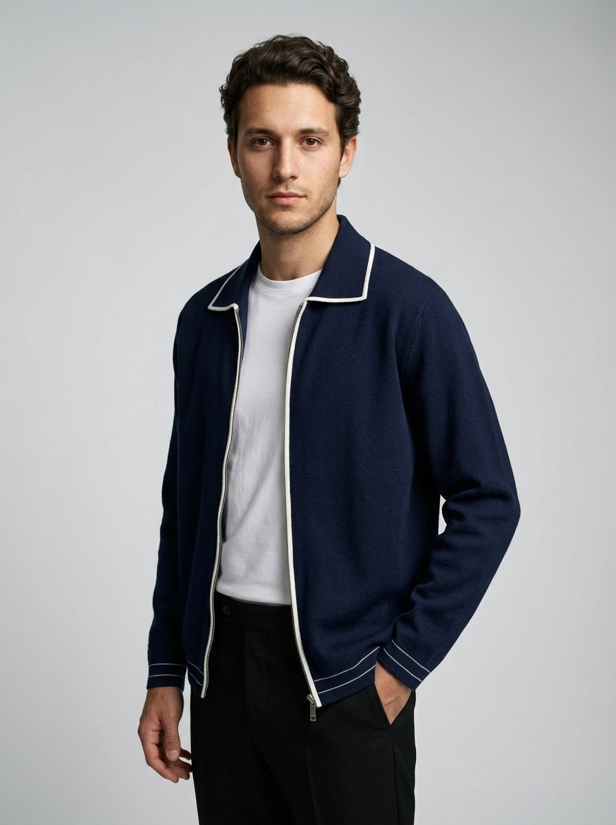 The Calderton Contrast Zip