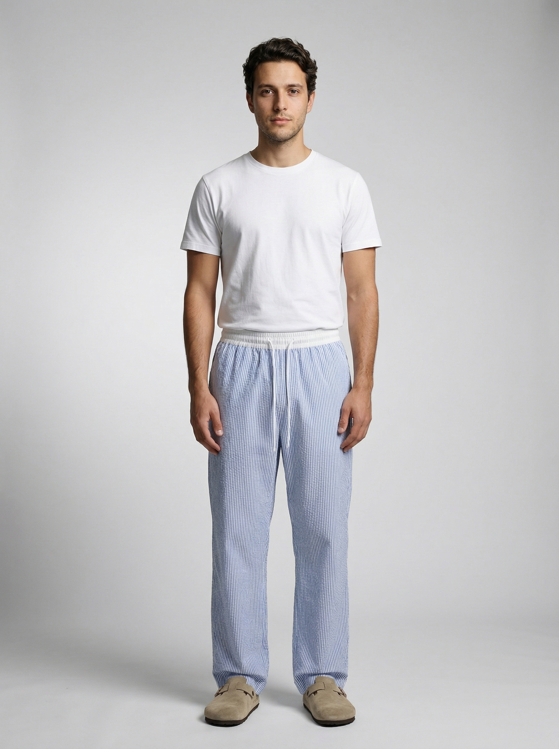 The Helmsley Wide Leg Stripe Pant