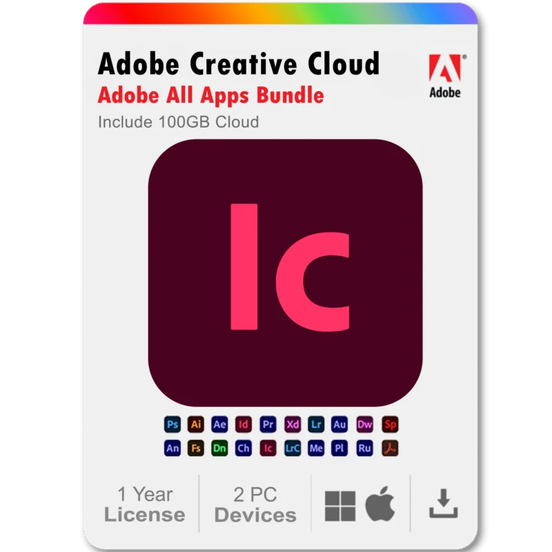 InCopy 2025 1 Year Subscription All Adobe Creative Cloud Apps Bundle