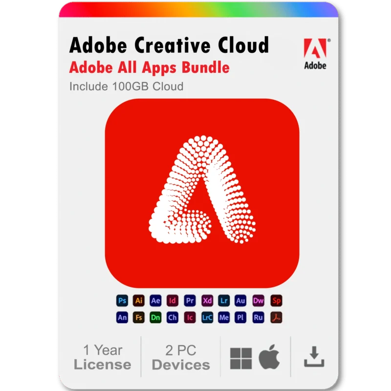 Adobe Firefly 2025 1 Year Subscription All Adobe Creative Cloud Apps Bundle