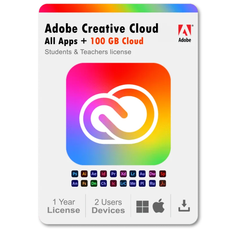 Adobe Creative Cloud 1 Year Subscription