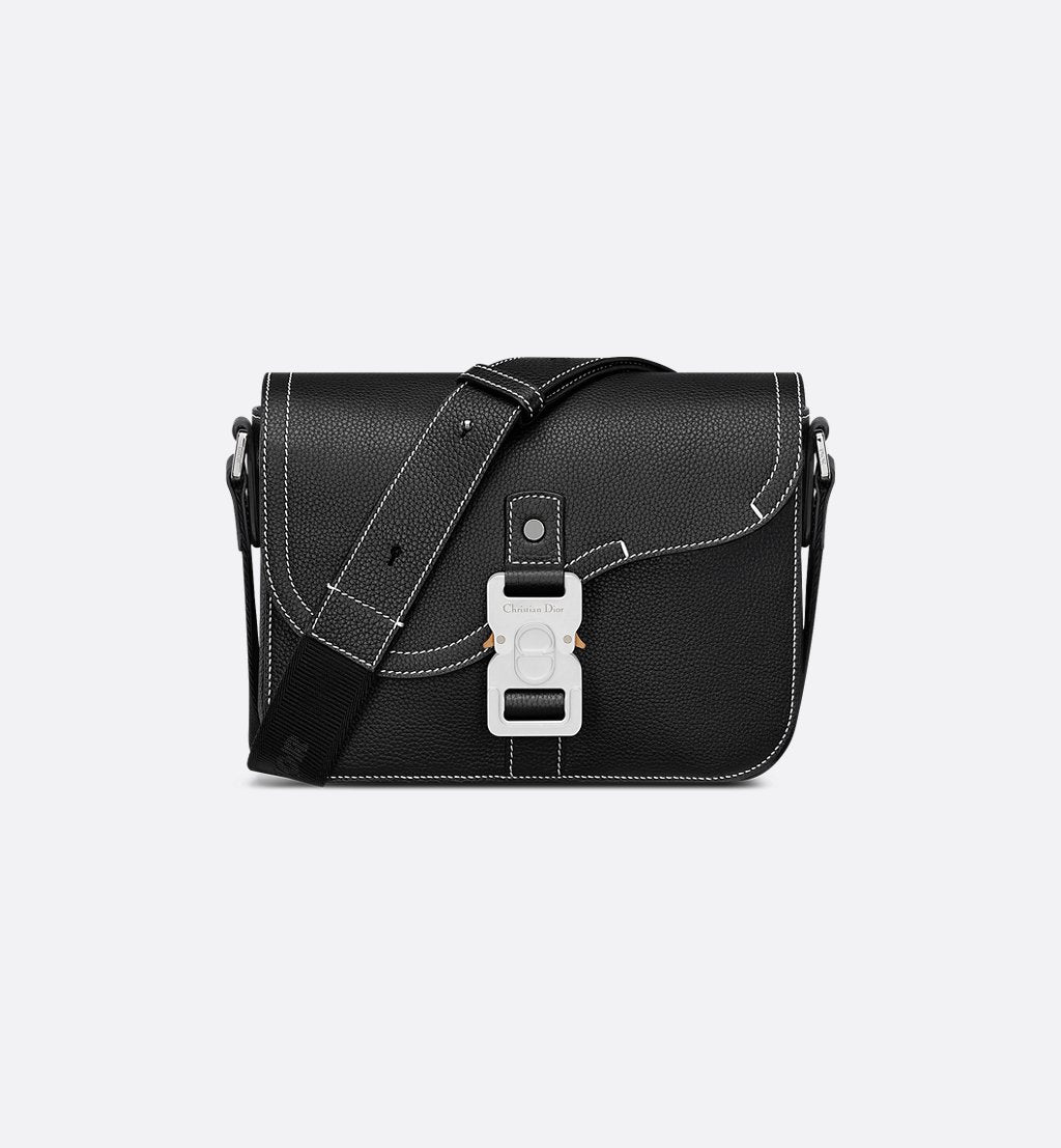 DIOR SMALL SADDLE MESSENGER BAG BLACK LEATHER – authentiek designer item, direct leverbaar bij Mivelia