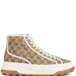 GUCCI GG MOTIF HIGH TOP BEIGE