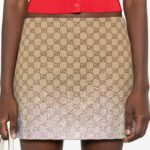 MINI SKIRT EMBELLISHED WITH CRYSTALS