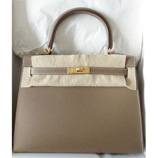 HERMES KELLY 25 ETOUPE – authentiek designer item, direct leverbaar bij Mivelia