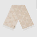 GG CASHMERE LAME JACQUARD SCARF