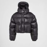 PRADA RE-NYLON CROPPED DOWN JACKET