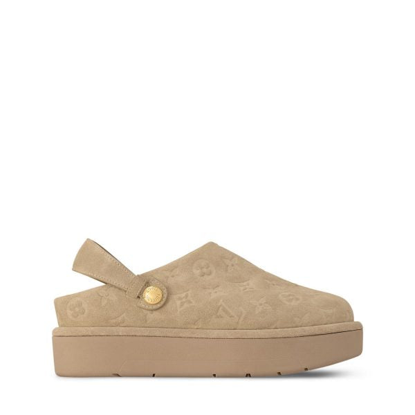 LOUIS VUITTON ASPEN PLATFORM CLOG BEIGE – authentiek designer item, direct leverbaar bij Mivelia