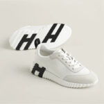 HERMES BOUNCING SNEAKER WHITE WITH BLACK LOGO