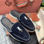 LORO PIANA OPEN LOAFER DARK BLUE – authentiek designer item, direct leverbaar bij Mivelia