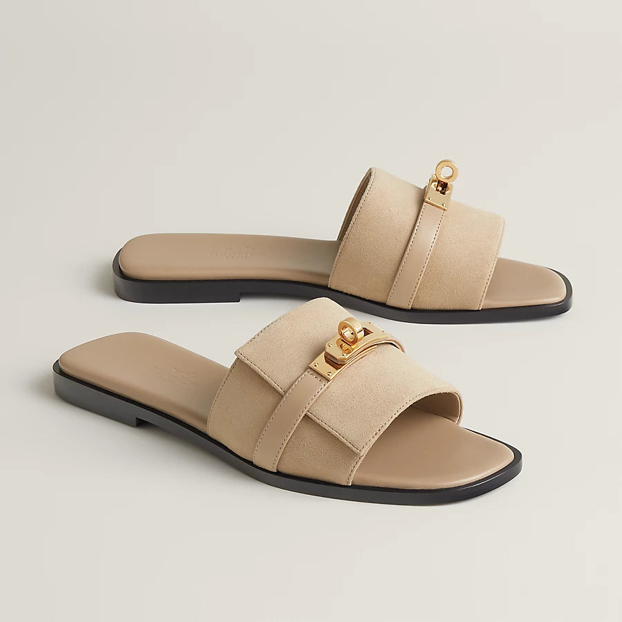 HERMES GIULIA SANDAL BEIGE – authentiek designer item, direct leverbaar bij Mivelia