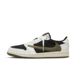 NIKE AIR JORDAN 1 LOW X TRAVIS SCOTT REVERSE OLIVE – authentiek designer item, direct leverbaar bij Mivelia