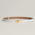 HERMES KELLY 18 BELT WHITE – authentiek designer item, direct leverbaar bij Mivelia