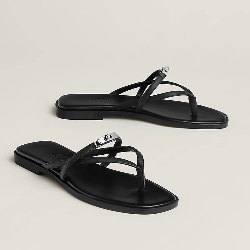 HERMES MISS SANDAL BLACK – authentiek designer item, direct leverbaar bij Mivelia