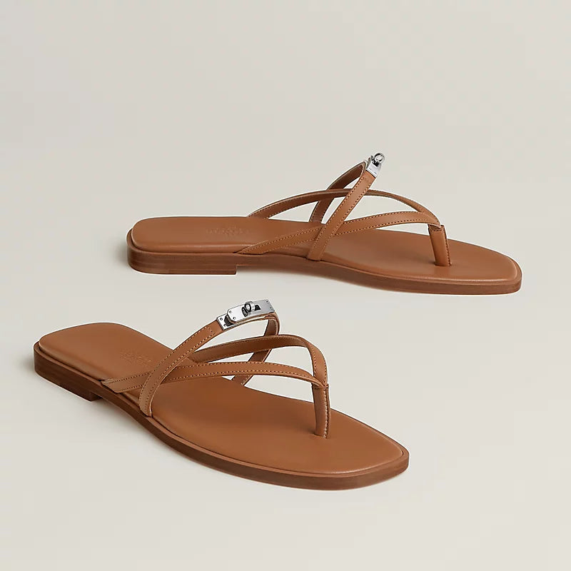 HERMES MISS SANDAL BROWN – authentiek designer item, direct leverbaar bij Mivelia